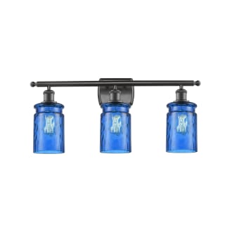 A thumbnail of the Innovations Lighting 516-3W Candor Oil Rubbed Bronze / Princess Blue Waterglass