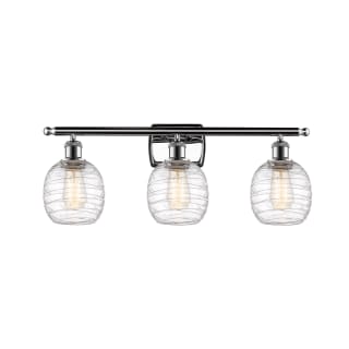 A thumbnail of the Innovations Lighting 516-3W-11-26 Belfast Vanity Polished Chrome / Deco Swirl