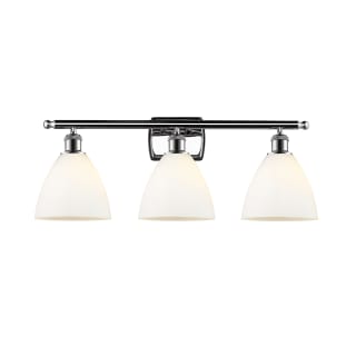 A thumbnail of the Innovations Lighting 516-3W-11-28 Bristol Vanity Polished Chrome / Matte White