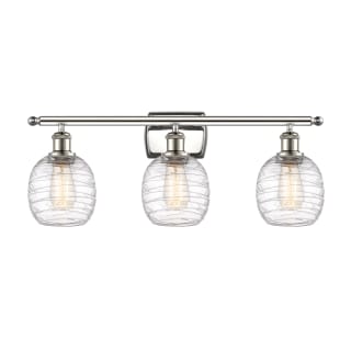 A thumbnail of the Innovations Lighting 516-3W-11-26 Belfast Vanity Polished Nickel / Deco Swirl