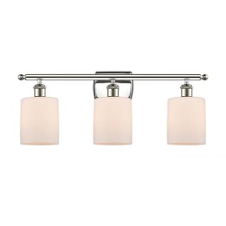 A thumbnail of the Innovations Lighting 516-3W Cobbleskill Polished Nickel / Matte White