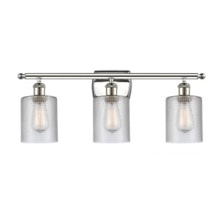 A thumbnail of the Innovations Lighting 516-3W Cobbleskill Polished Nickel / Clear