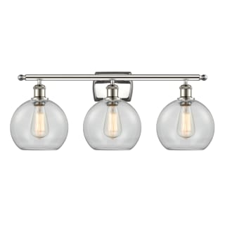 A thumbnail of the Innovations Lighting 516-3W-13-26 Athens Vanity Polished Nickel / Clear