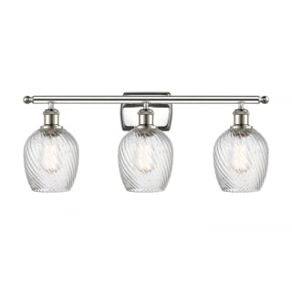 A thumbnail of the Innovations Lighting 516-3W Salina Polished Nickel / Clear Spiral Fluted