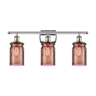 A thumbnail of the Innovations Lighting 516-3W Candor Polished Nickel / Toffee Waterglass