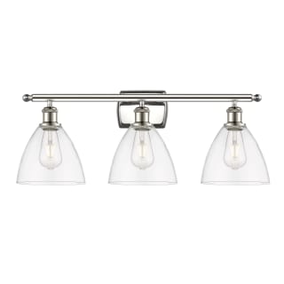 A thumbnail of the Innovations Lighting 516-3W-11-28 Bristol Vanity Polished Nickel / Clear