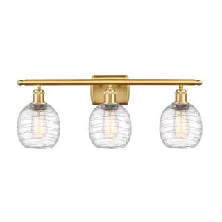 A thumbnail of the Innovations Lighting 516-3W-11-26 Belfast Vanity Satin Gold / Deco Swirl