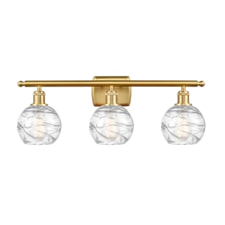 A thumbnail of the Innovations Lighting 516-3W-11-26 Athens Vanity Clear Deco Swirl / Satin Gold