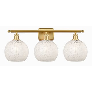 A thumbnail of the Innovations Lighting 516-3W-11-28-White Mouchette-Bathroom Vanity Light Satin Gold / White Mouchette