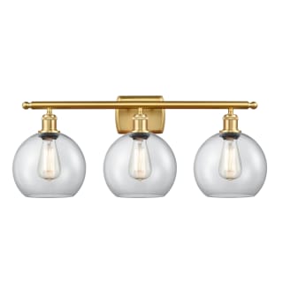 A thumbnail of the Innovations Lighting 516-3W-13-26 Athens Vanity Satin Gold / Clear