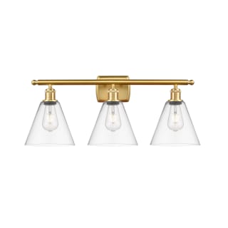 A thumbnail of the Innovations Lighting 516-3W-11-28 Berkshire Vanity Satin Gold / Clear