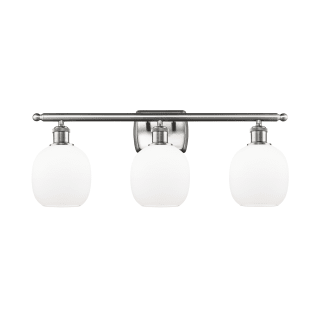 A thumbnail of the Innovations Lighting 516-3W Belfast Brushed Satin Nickel / Matte White