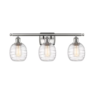 A thumbnail of the Innovations Lighting 516-3W-11-26 Belfast Vanity Brushed Satin Nickel / Deco Swirl