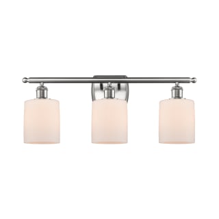 A thumbnail of the Innovations Lighting 516-3W Cobbleskill Brushed Satin Nickel / Matte White