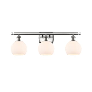 A thumbnail of the Innovations Lighting 516-3W-9-26 Athens Vanity Brushed Satin Nickel / Matte White