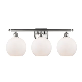 A thumbnail of the Innovations Lighting 516-3W-13-26 Athens Vanity Brushed Satin Nickel / Matte White