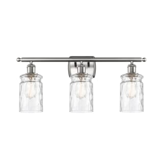 A thumbnail of the Innovations Lighting 516-3W Candor Brushed Satin Nickel / Clear Waterglass