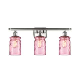 A thumbnail of the Innovations Lighting 516-3W Candor Brushed Satin Nickel / Sweet Lilac Waterglass