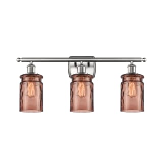 A thumbnail of the Innovations Lighting 516-3W Candor Brushed Satin Nickel / Toffee Waterglass