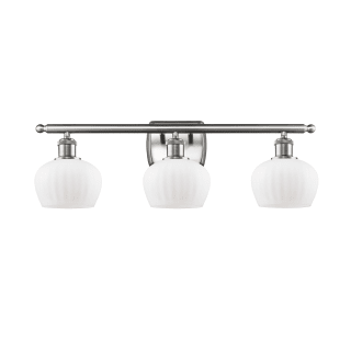 A thumbnail of the Innovations Lighting 516-3W Fenton Brushed Satin Nickel / Matte White