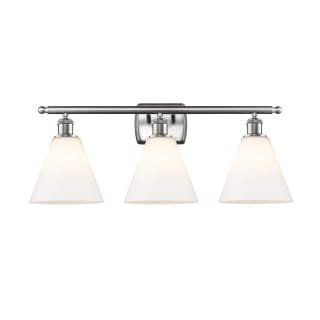 A thumbnail of the Innovations Lighting 516-3W-11-28 Berkshire Vanity Brushed Satin Nickel / Matte White