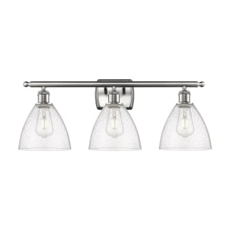 A thumbnail of the Innovations Lighting 516-3W-11-28 Bristol Vanity Brushed Satin Nickel / Seedy