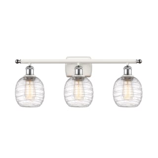 A thumbnail of the Innovations Lighting 516-3W-11-26 Belfast Vanity White and Polished Chrome / Deco Swirl