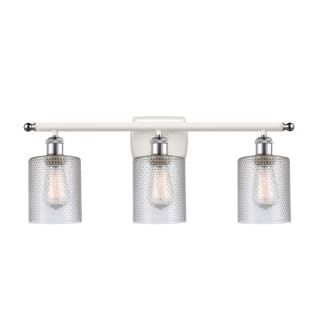 A thumbnail of the Innovations Lighting 516-3W Cobbleskill White and Polished Chrome / Clear