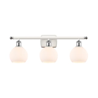 A thumbnail of the Innovations Lighting 516-3W-9-26 Athens Vanity White and Polished Chrome / Matte White