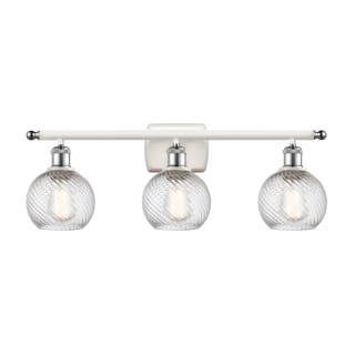 A thumbnail of the Innovations Lighting 516-3W Small Deco Swirl White and Polished Chrome / Clear