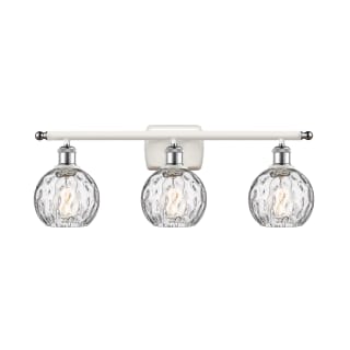 A thumbnail of the Innovations Lighting 516-3W-11-26 Athens Vanity White and Polished Chrome / Clear Water Glass