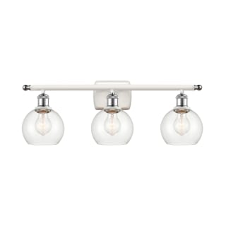 A thumbnail of the Innovations Lighting 516-3W-9-26 Athens Vanity White and Polished Chrome / Clear