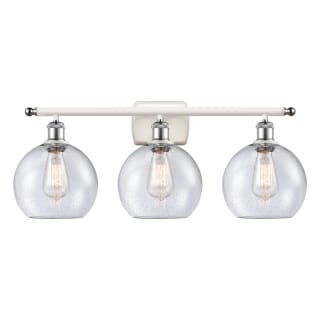 A thumbnail of the Innovations Lighting 516-3W-13-26 Athens Vanity White and Polished Chrome / Seedy