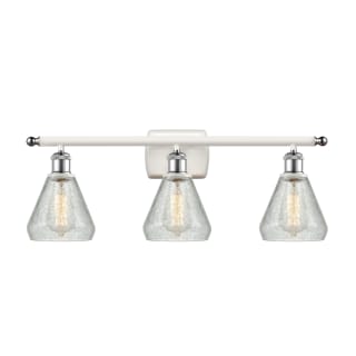 A thumbnail of the Innovations Lighting 516-3W Conesus White and Polished Chrome / Clear Crackle