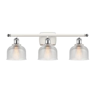 A thumbnail of the Innovations Lighting 516-3W Dayton White and Polished Chrome / Clear