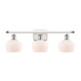 A thumbnail of the Innovations Lighting 516-3W Fenton White and Polished Chrome / Matte White