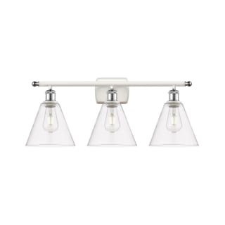 A thumbnail of the Innovations Lighting 516-3W-11-28 Berkshire Vanity White and Polished Chrome / Clear