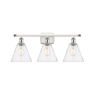 A thumbnail of the Innovations Lighting 516-3W-11-28 Berkshire Vanity White and Polished Chrome / Seedy