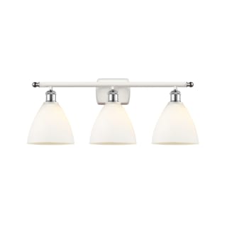 A thumbnail of the Innovations Lighting 516-3W-11-28 Bristol Vanity White and Polished Chrome / Matte White