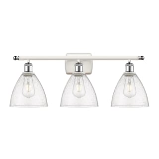 A thumbnail of the Innovations Lighting 516-3W-11-28 Bristol Vanity White and Polished Chrome / Seedy