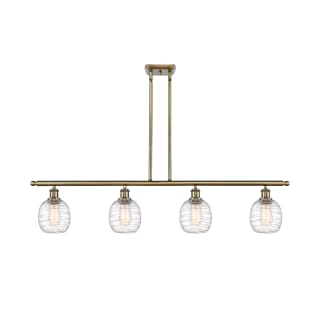 A thumbnail of the Innovations Lighting 516-4I-10-48 Belfast Linear Antique Brass / Deco Swirl
