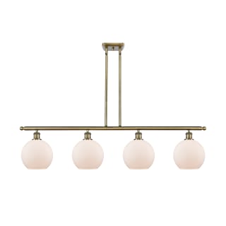 A thumbnail of the Innovations Lighting 516-4I-10-48-L Athens Linear Antique Brass / Matte White