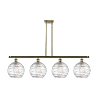 A thumbnail of the Innovations Lighting 516-4I-13-48 Athens Linear Antique Brass / Clear Deco Swirl