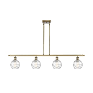A thumbnail of the Innovations Lighting 516-4I-8-46 Athens Linear Antique Brass / Clear Deco Swirl