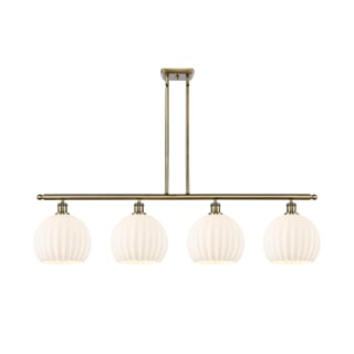 A thumbnail of the Innovations Lighting 516-4I-13-49-White Venetian-Indoor Pendant Antique Brass / White Venetian