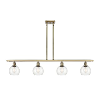 A thumbnail of the Innovations Lighting 516-4I-9-48 Athens Linear Antique Brass / Clear