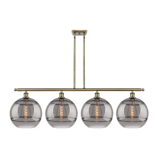 A thumbnail of the Innovations Lighting 516-4I-14-50 Rochester Linear Antique Brass / Smoked