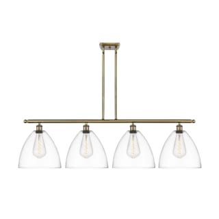 A thumbnail of the Innovations Lighting 516-4I-14-50 Bristol Linear Antique Brass / Clear