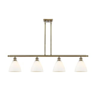 A thumbnail of the Innovations Lighting 516-4I-11-48 Bristol Linear Antique Brass / Matte White