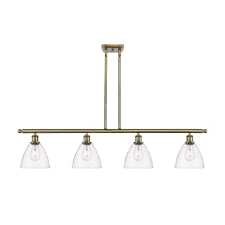 A thumbnail of the Innovations Lighting 516-4I-11-48 Bristol Linear Antique Brass / Clear
